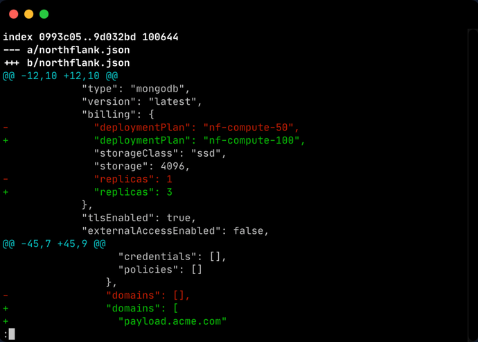 Screenshot of Northflank GitOps